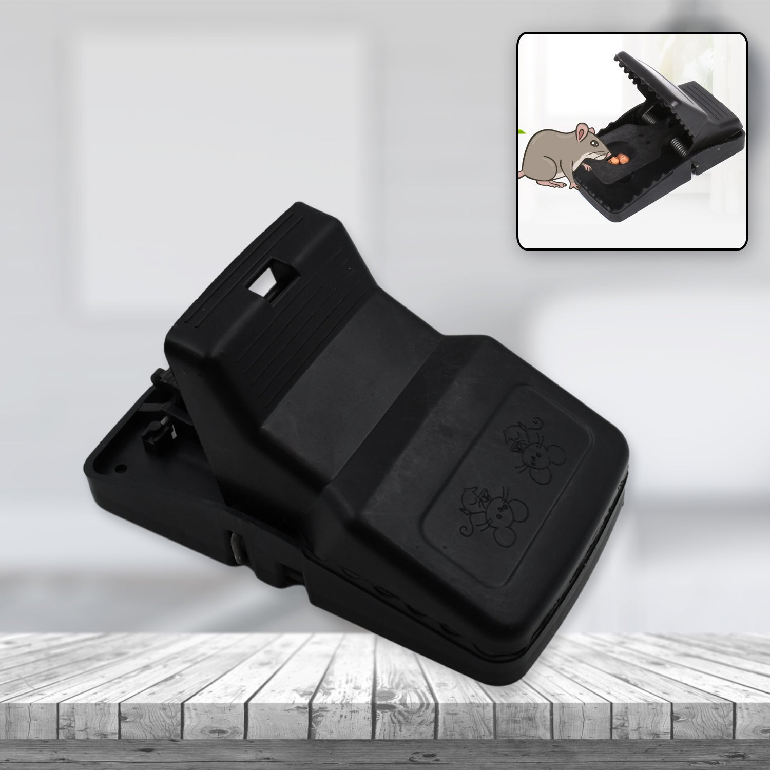 Mouse Catcher Trap Cage with Mouse Figure for Home, Kitchen, Room, Office, Indoor, Outdoor Mice Pest Control Reusable (1 Pc) Mouse Catcher Trap Cage with Mouse Figure for Home, Kitchen, Room, Office, Indoor, Outdoor Mice Pest Control Reusable (1 Pc)